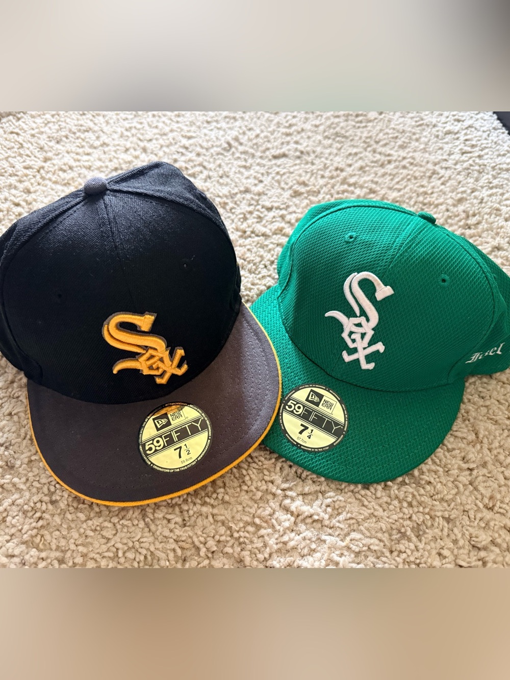 Lot Of 3 New Era 59Fifty Chicago White Sox Fitted Hat Size 7 1/4